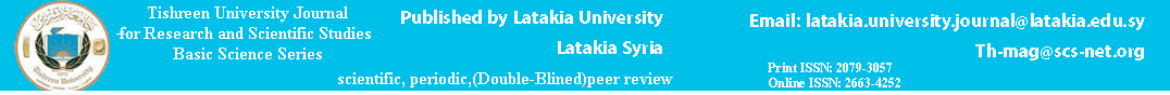  Latakia University Journal -Basic Sciences Series